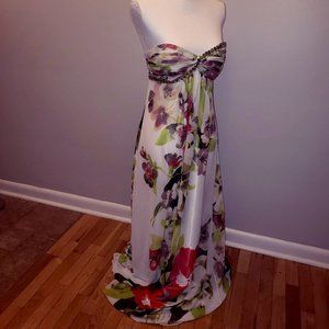Cache Floral Formal Dress